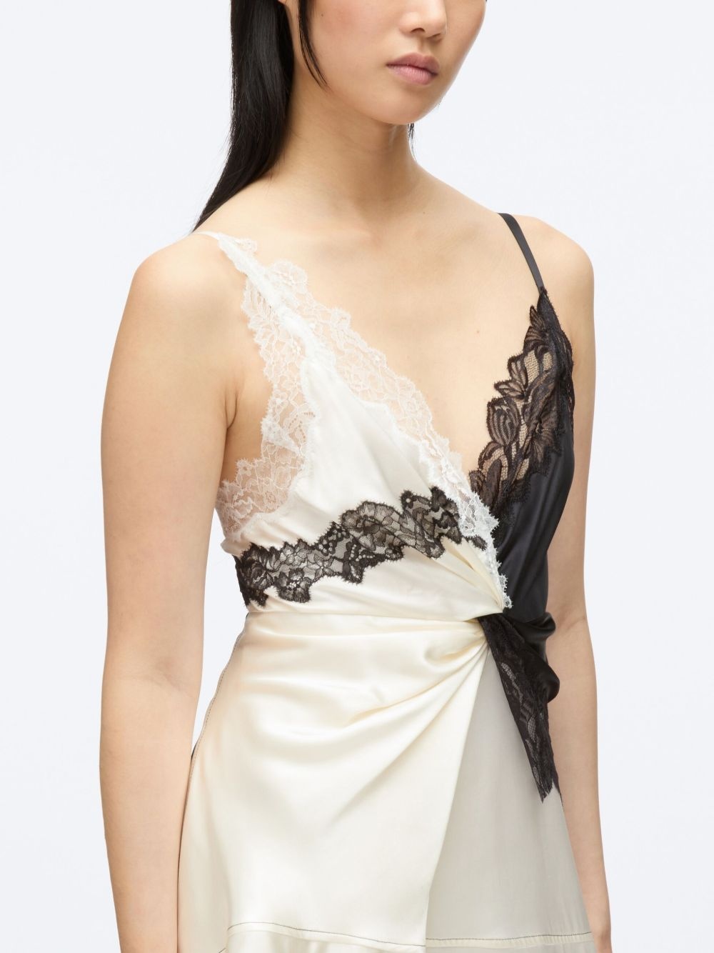 asymmetric slip dress - 6