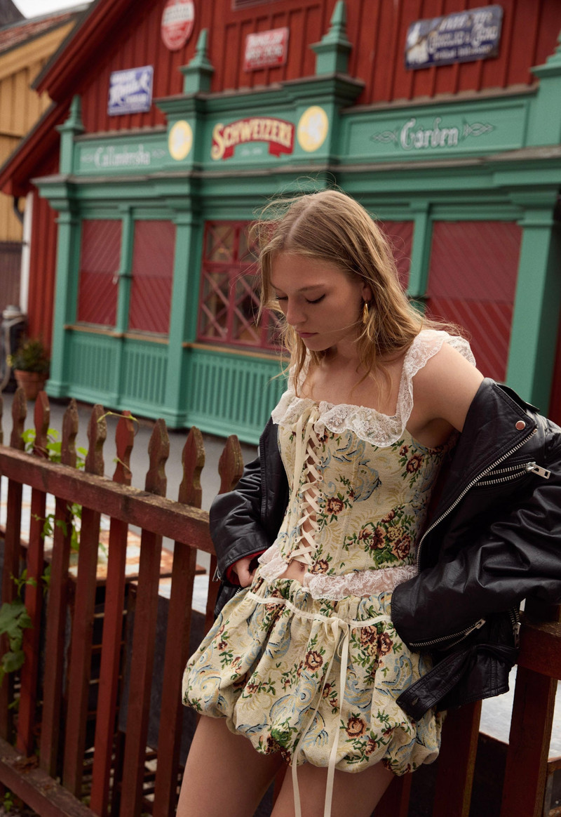 Baroque Jacquard Mini Bubble Skirt 4