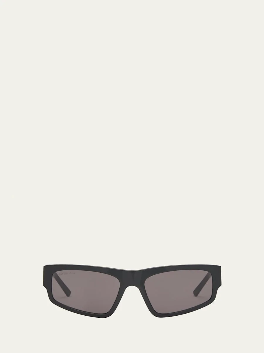 Logo Acetate Rectangle Sunglasses - 1
