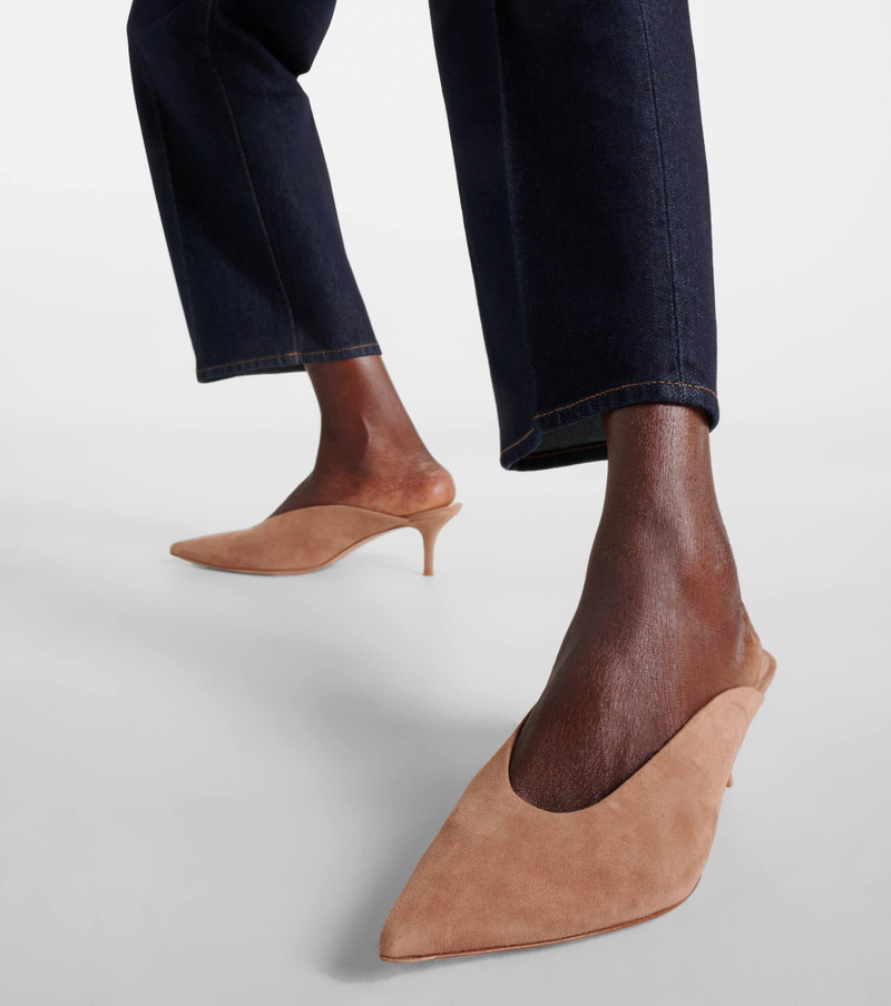 Suede mules 4