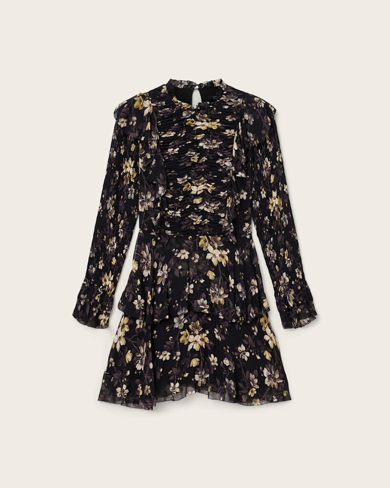 PORTIA MINI FLORAL RUFFLE DRESS 1