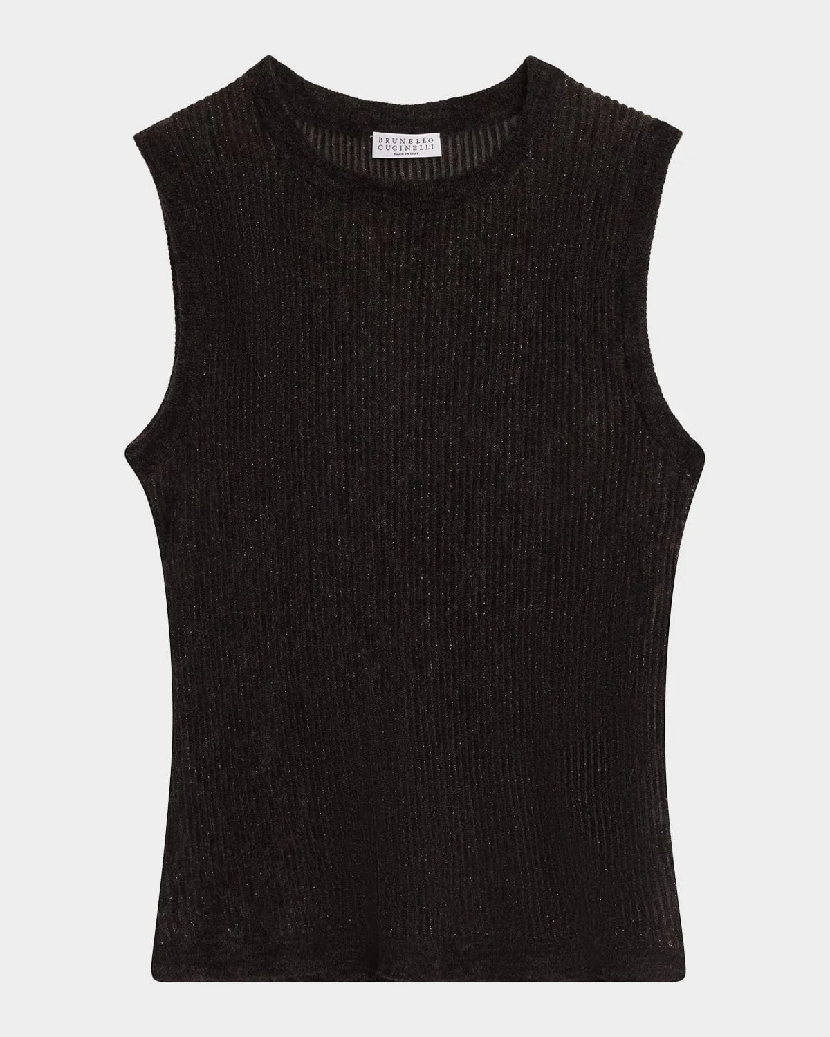 Rib-Knit Sweater Vest - 1
