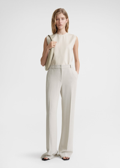 Totême Relaxed straight trousers pebble outlook
