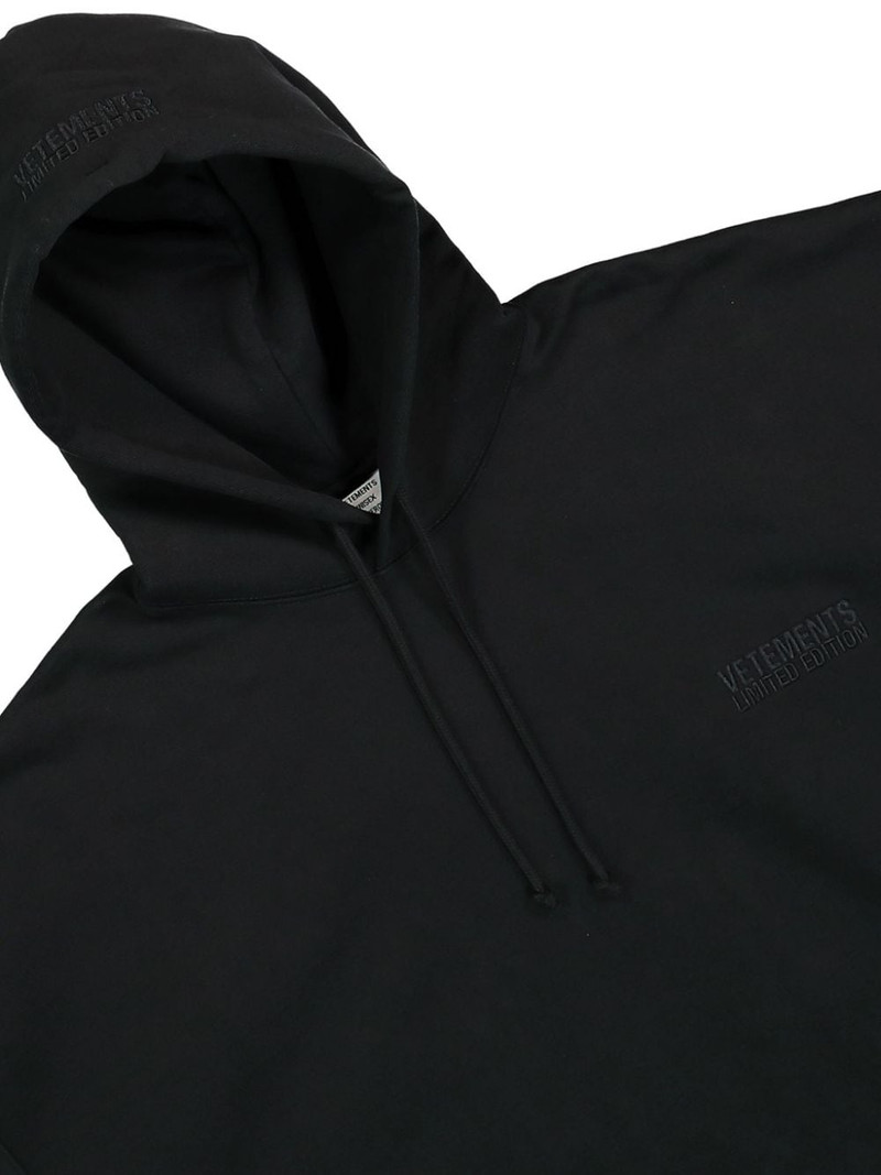 VETEMENTS logo-embroidered hoodie outlook
