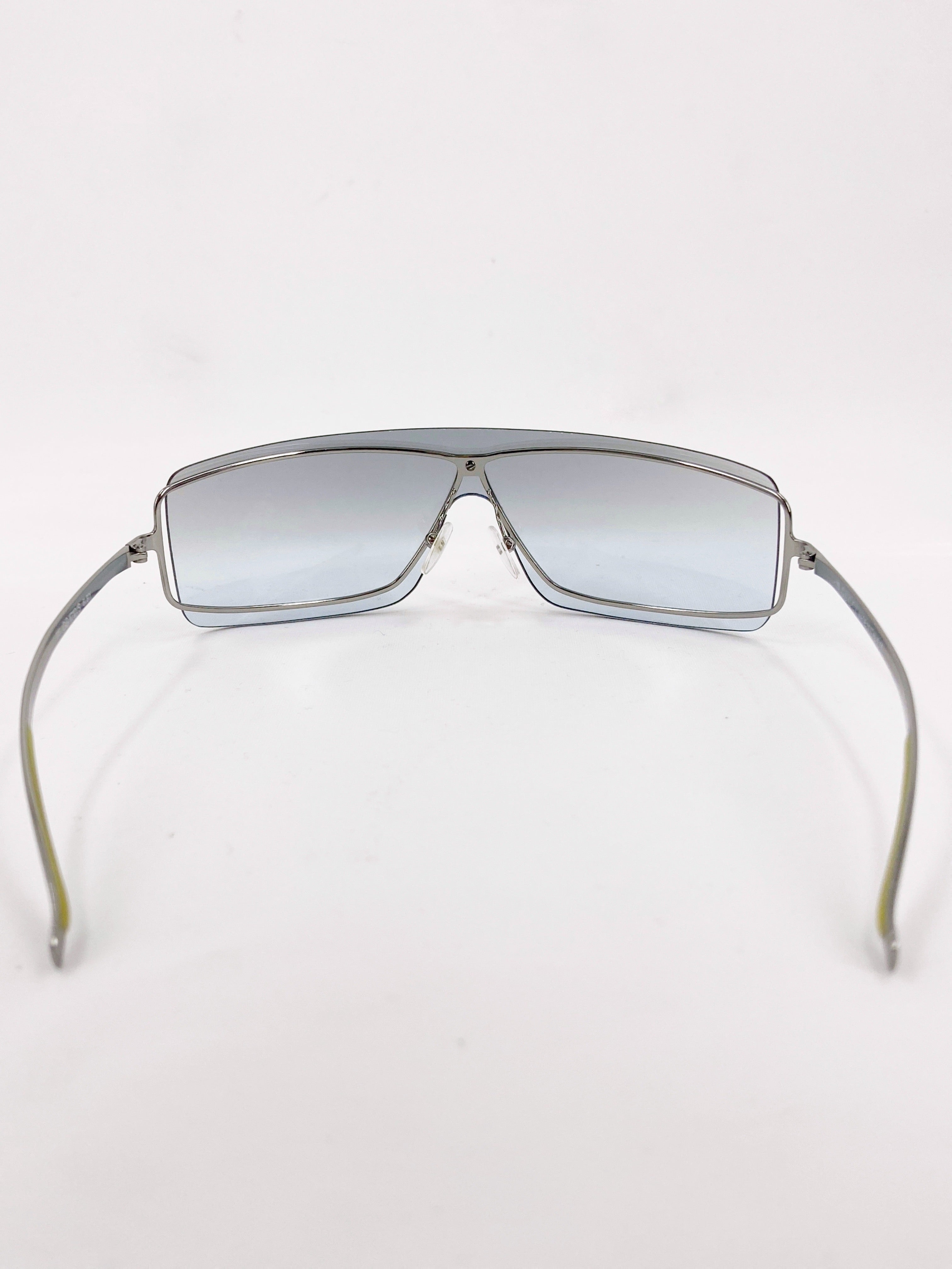 Gucci 2000s Tom Ford Blue Shield Sunglasses - 4
