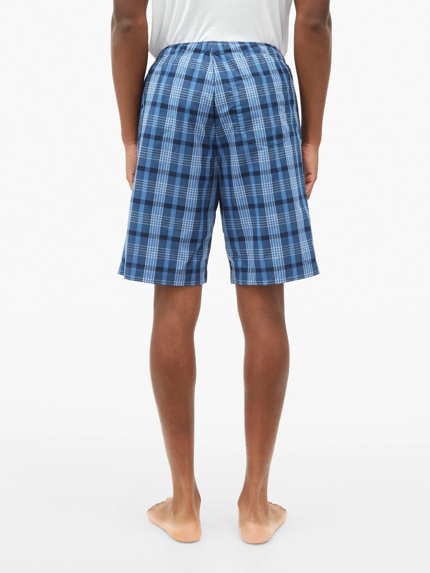 Barker checked cotton shorts - 5