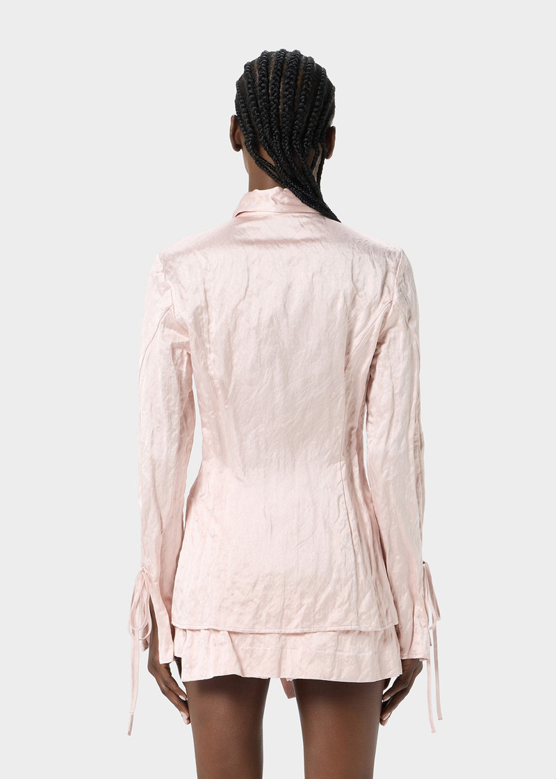 CRINKLED SATIN SHIRT 4