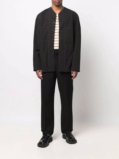 Lemaire buttoned V-neck shirt outlook