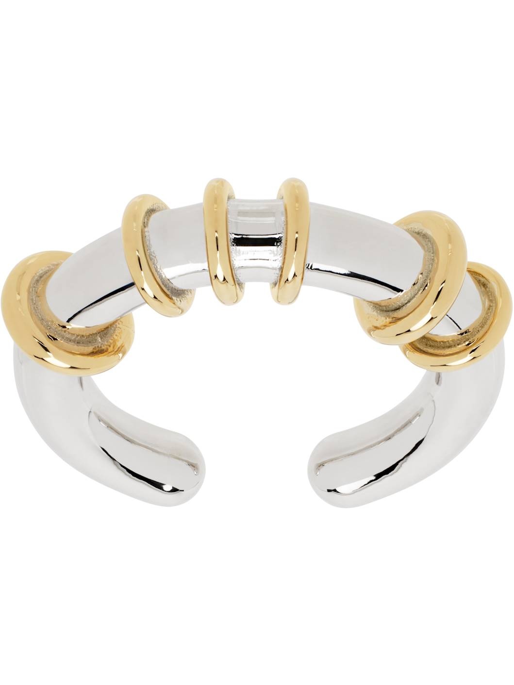 Silver & Gold Hoop Ring - 1