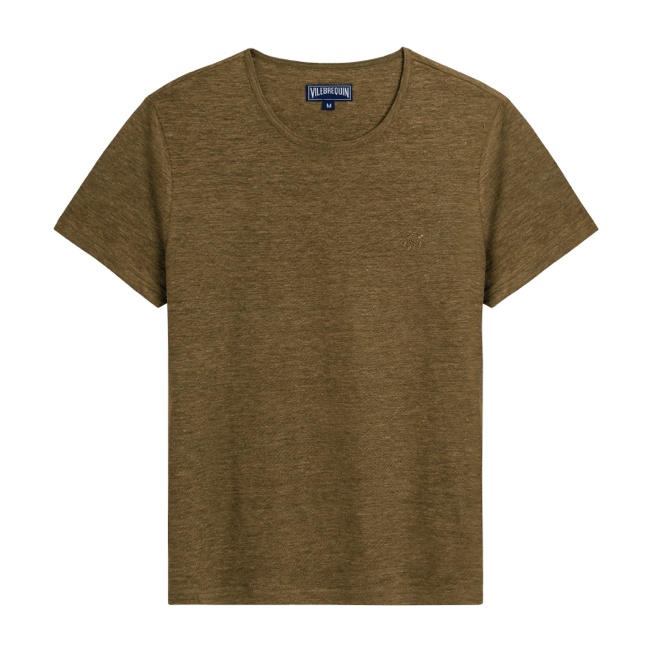 Unisex Linen Jersey T-Shirt Solid - 1