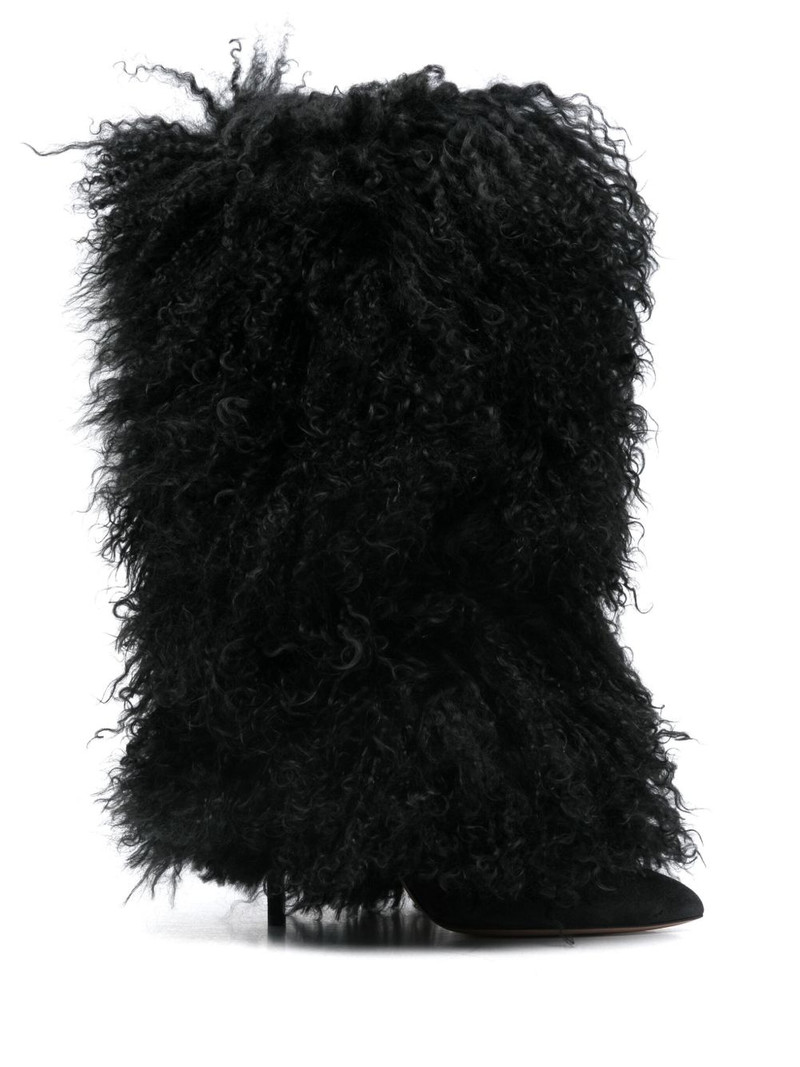 105mm Furry Stiletto boots 1