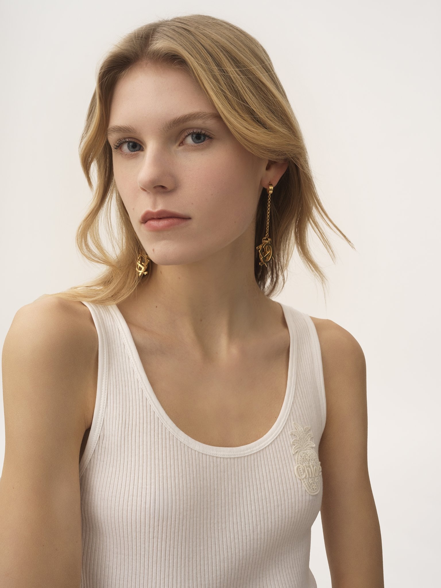 THE CHLOÉ LETTERS EARRINGS - 2