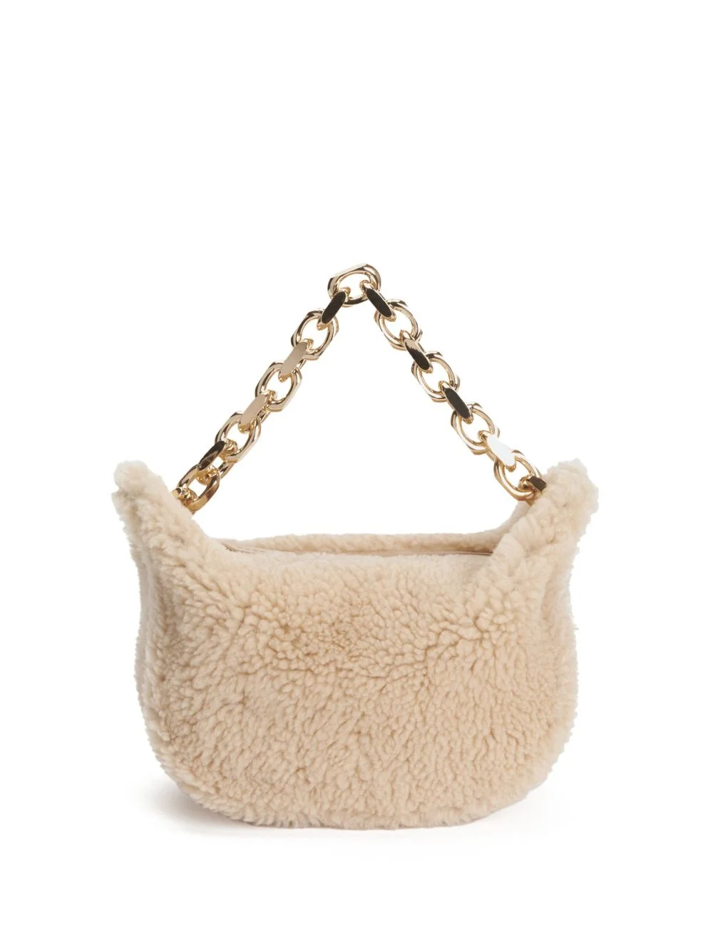 small shearling eyelet bag - 1
