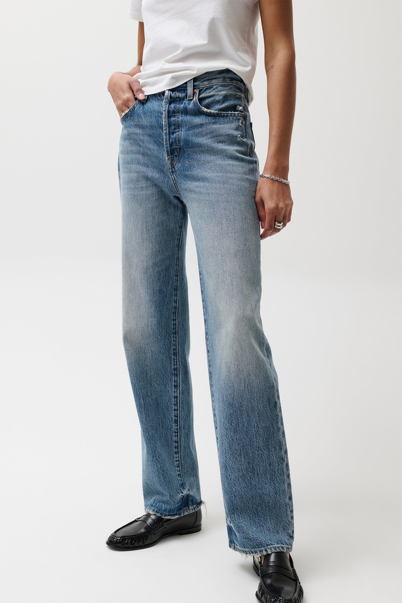 PISTOLA CASSIE SUPER HIGH RISE STRAIGHT JEAN - SERPENTINE VINTAGE outlook