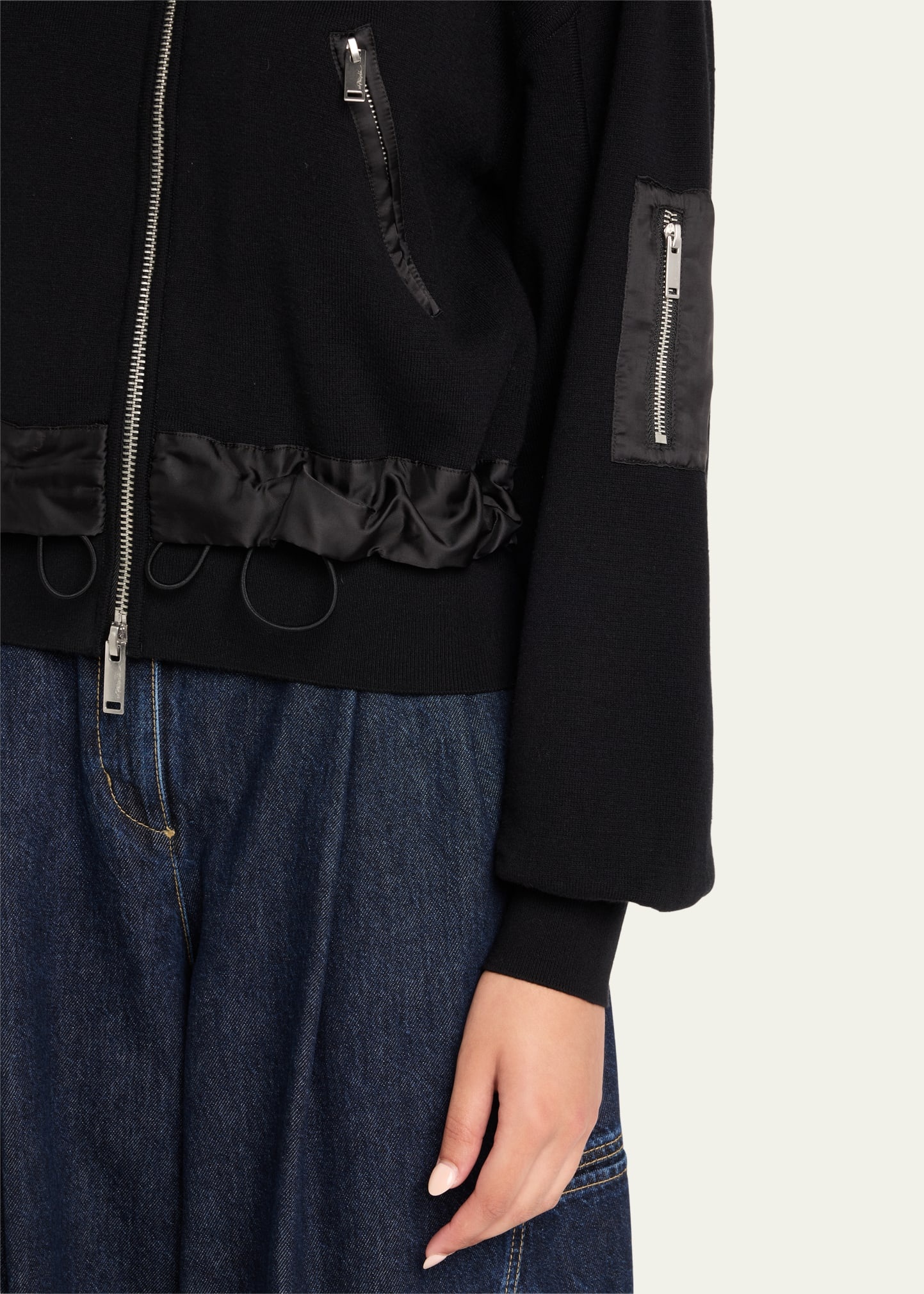 Double-Layer Bomber Jacket - 5