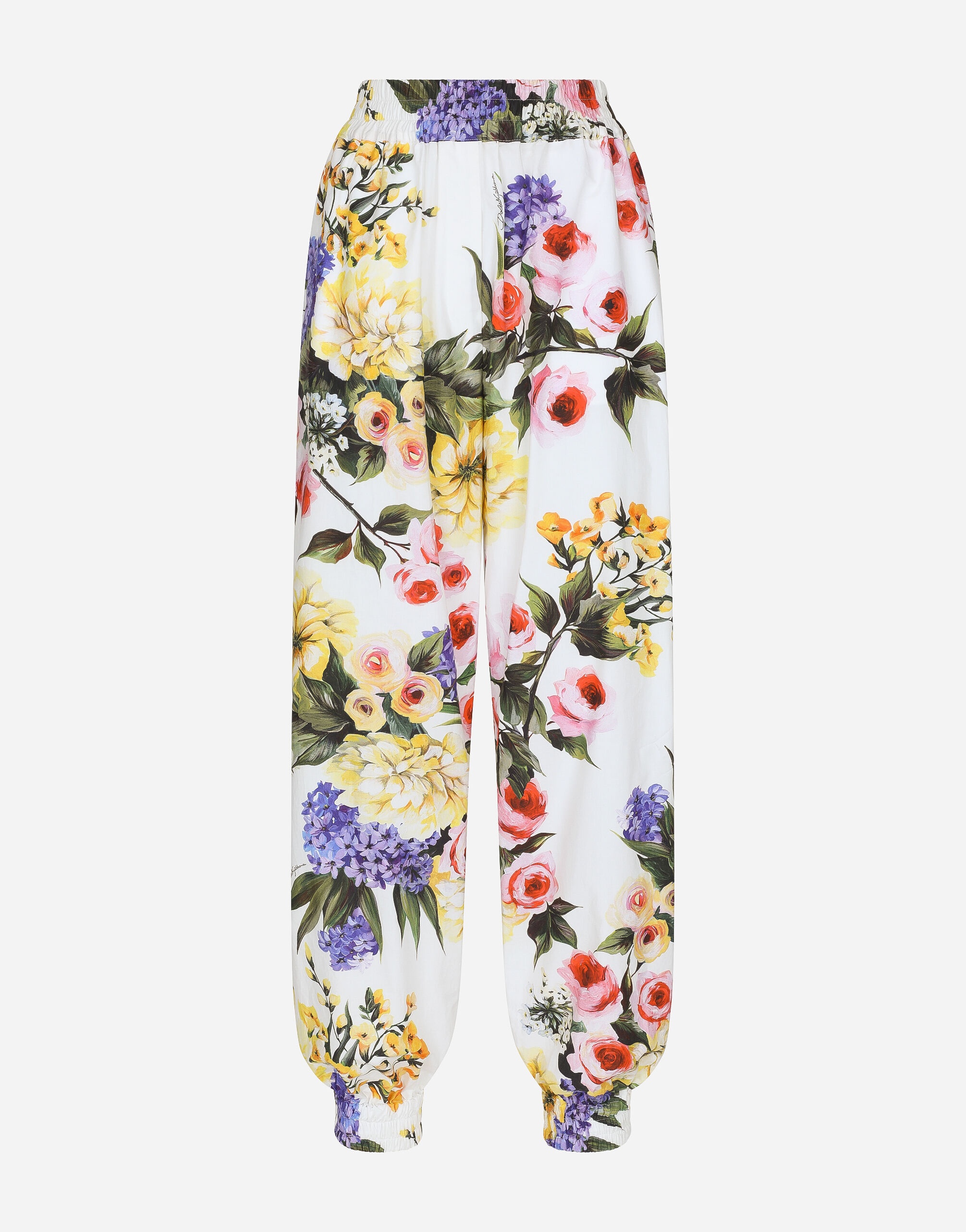 Garden-print balloon pants - 1