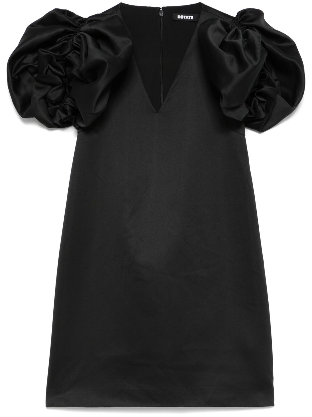 A-line satin mini dress - 1
