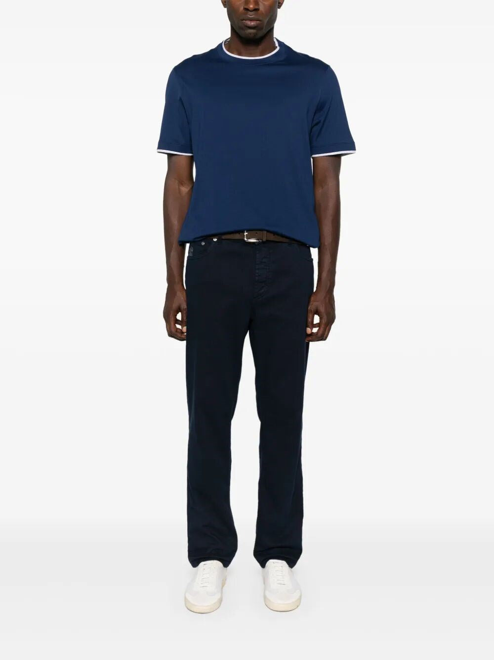 Brunello Cucinelli Men T-Shirt With Faux-Layering - 2