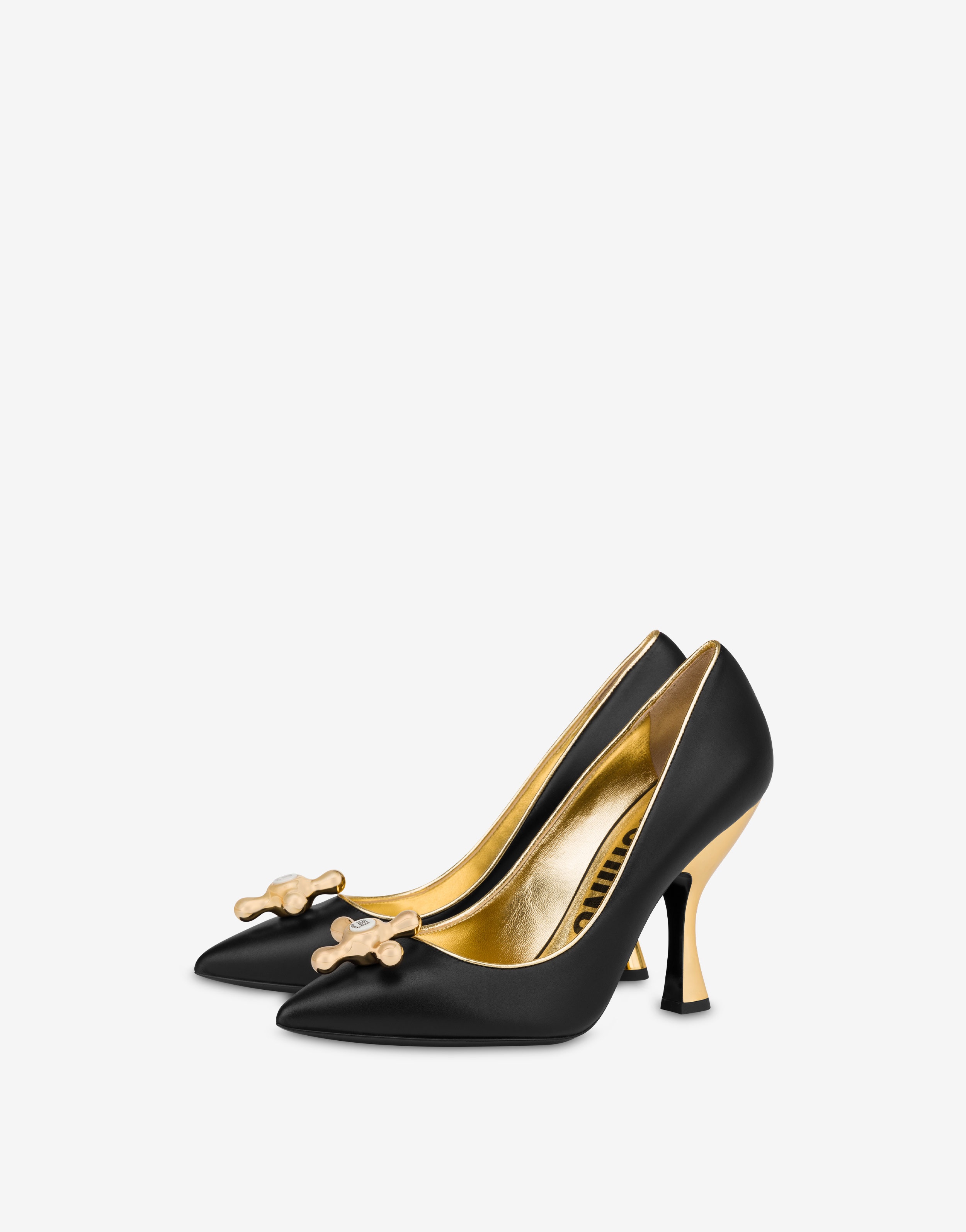 FAUCET DETAIL CALFSKIN COURT SHOES - 1