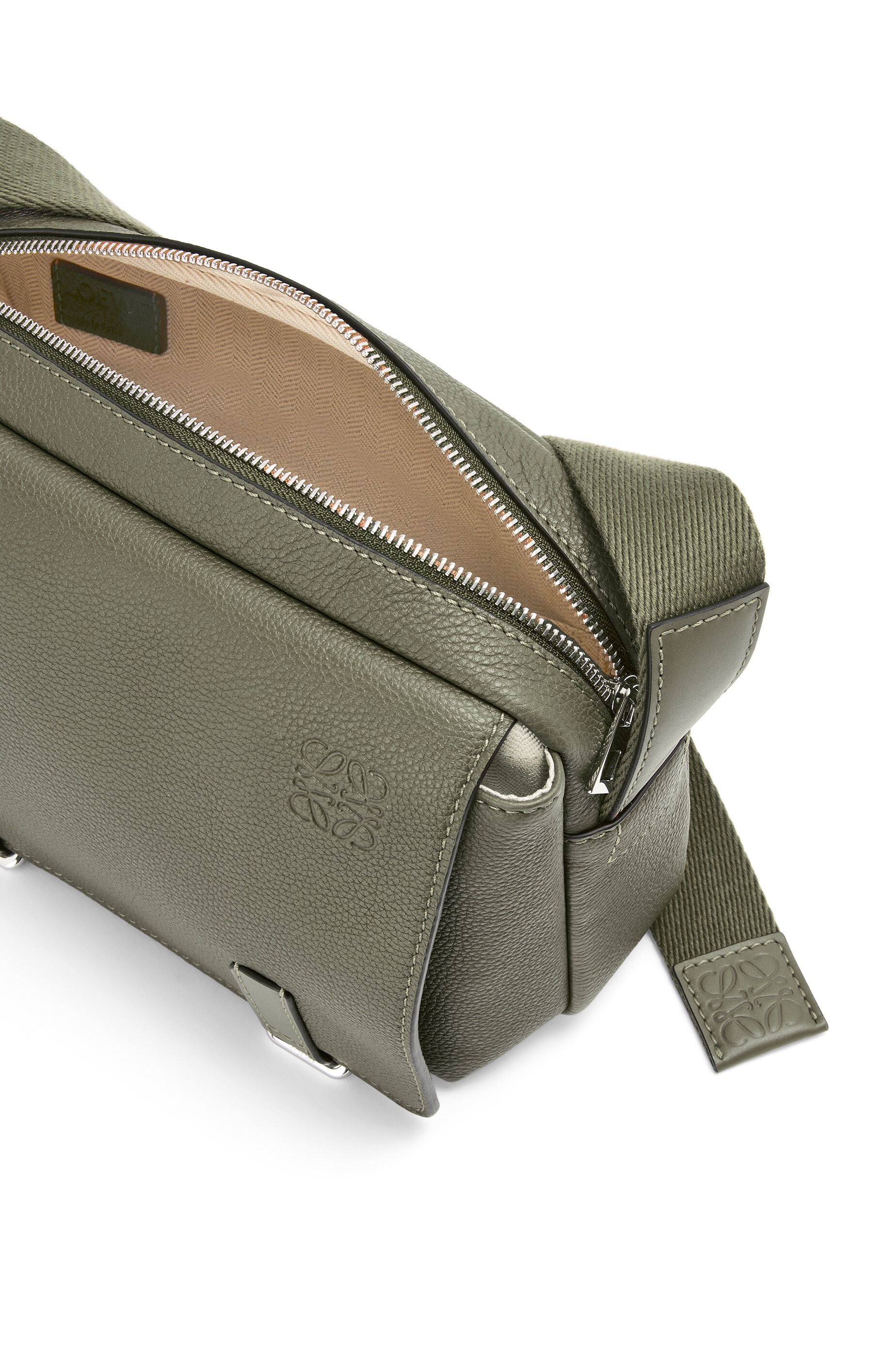 XS Military messenger bag in soft grained calfskin - 4