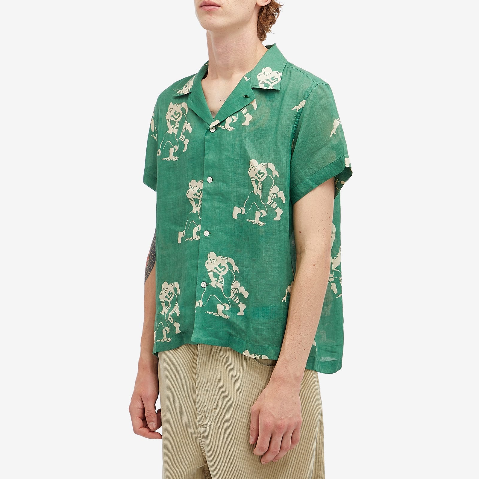 BODE Football Silhouette Vacation Shirt - 2