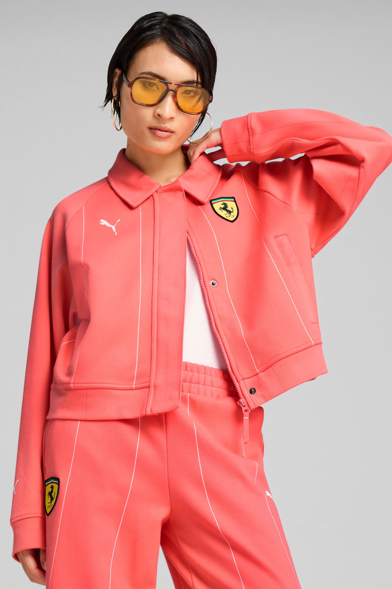 Scuderia Ferrari Women's Zip-Up Jacket - 3