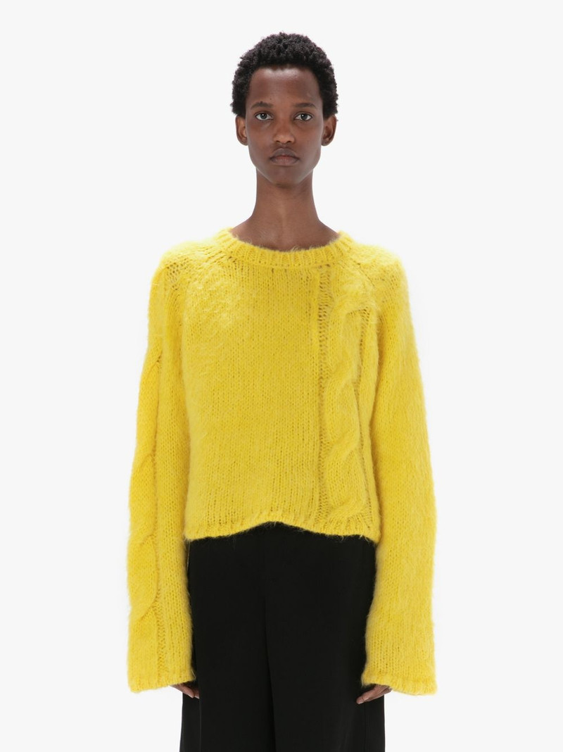 JW Anderson CROPPED CABLE KNIT SWEATER outlook