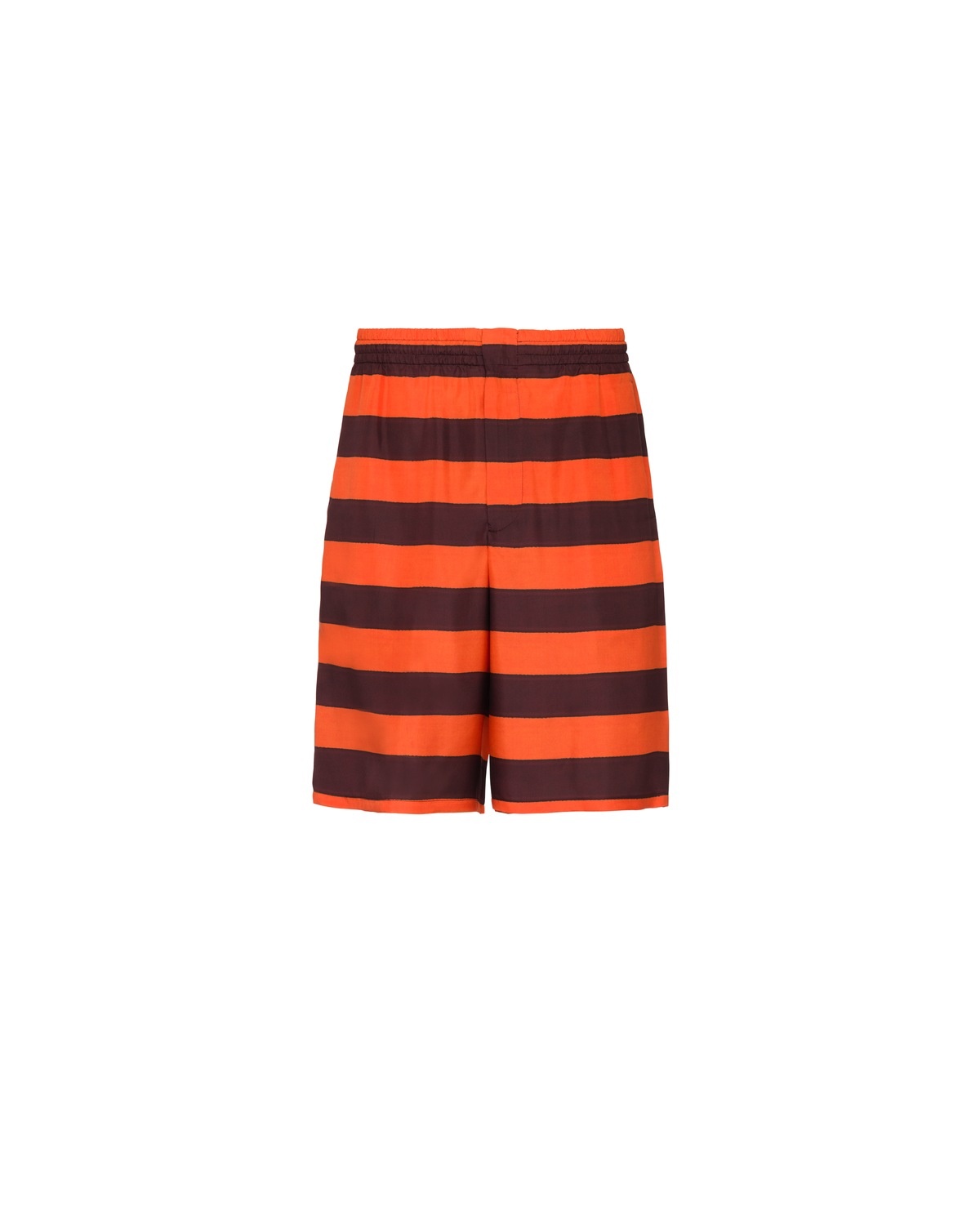 Printed silk Bermuda shorts - 1