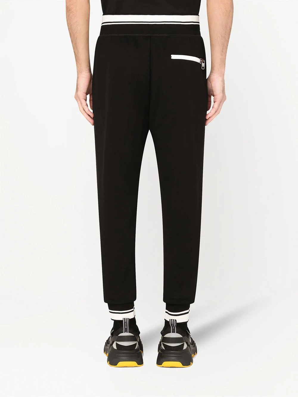 crest logo embroidered track pants - 4