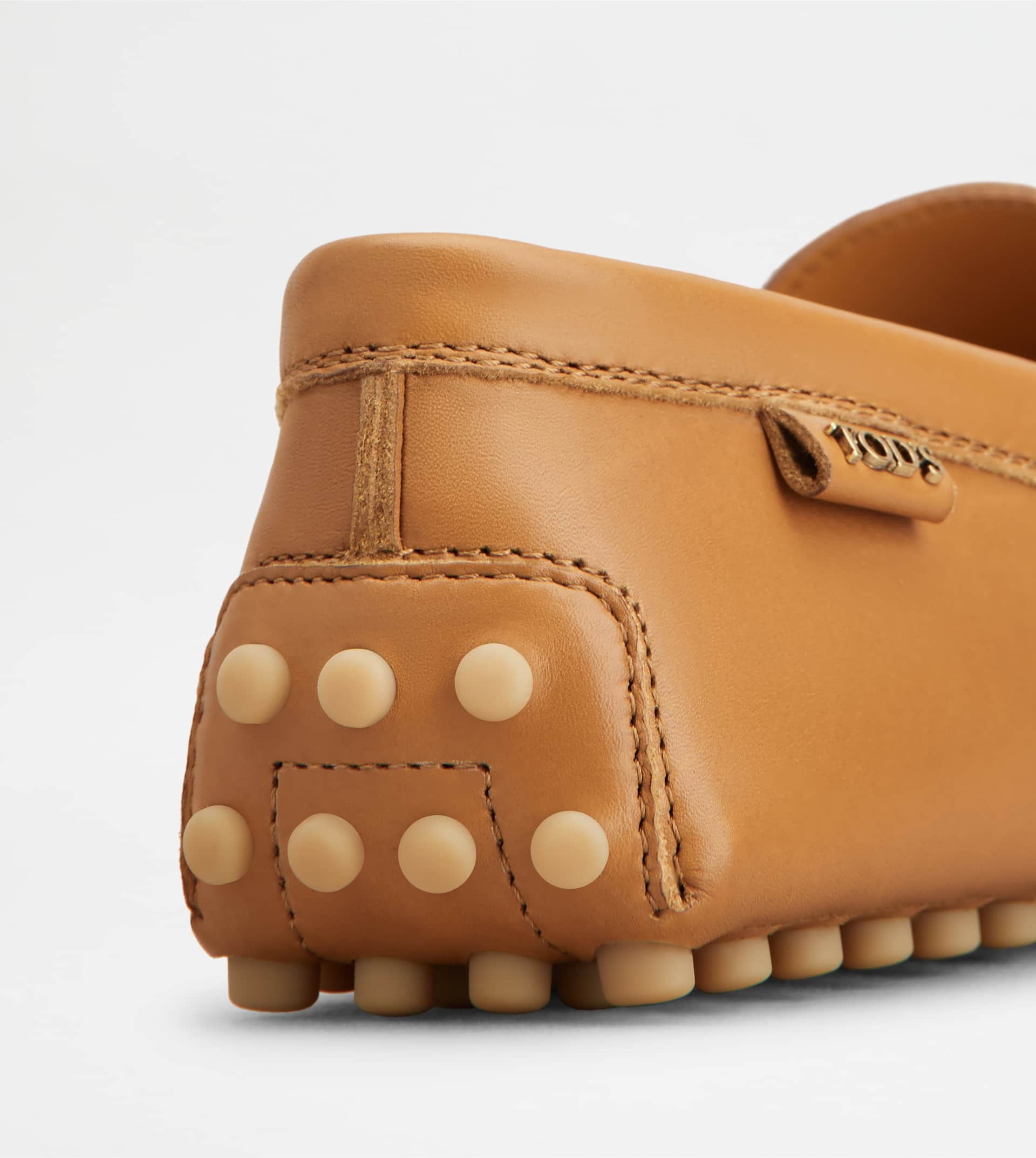 GOMMINO DRIVING SHOES IN LEATHER - BROWN - 5