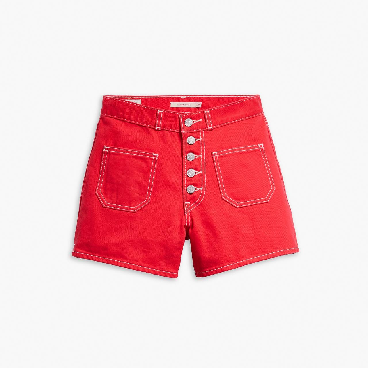 80S MOM PATCH POCKET WOMEN'S SHORTS - 1