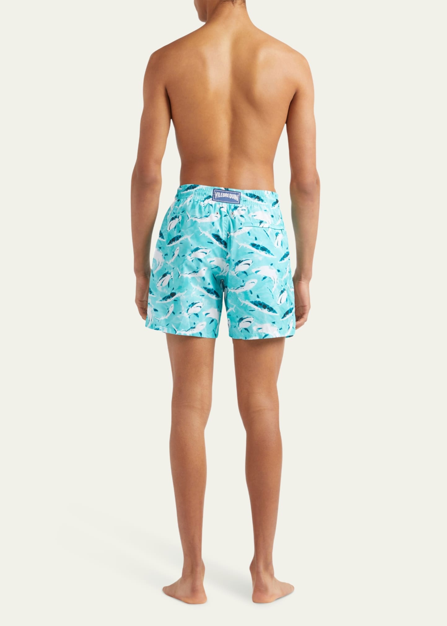 Men's Requins Shark-Print Swim Shorts - 3