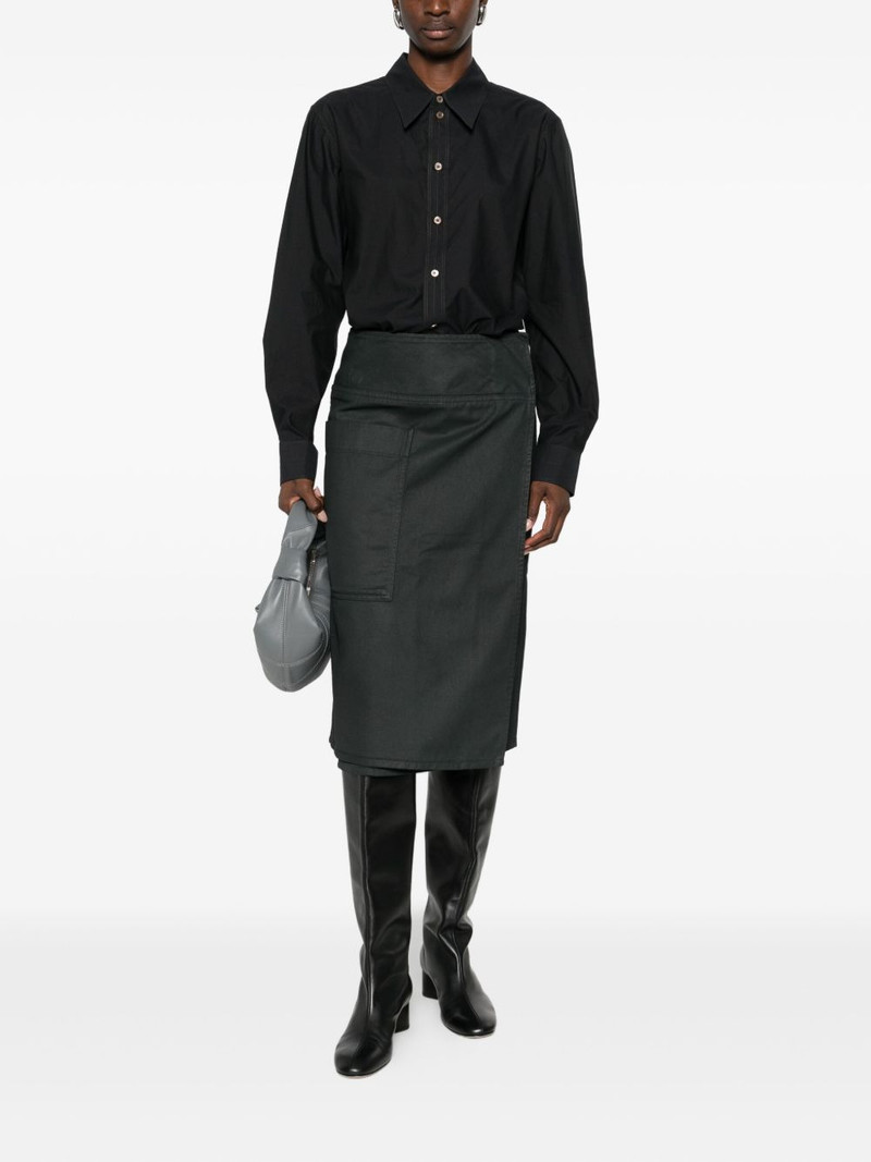 Lemaire pocket midi straight skirt outlook
