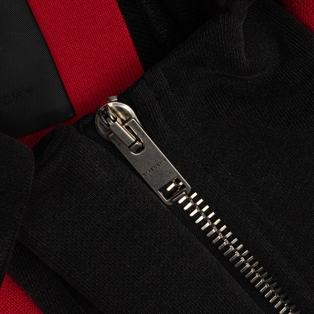 GIVENCHY EMBROIDERED VARSITY JACKET - RED - 3
