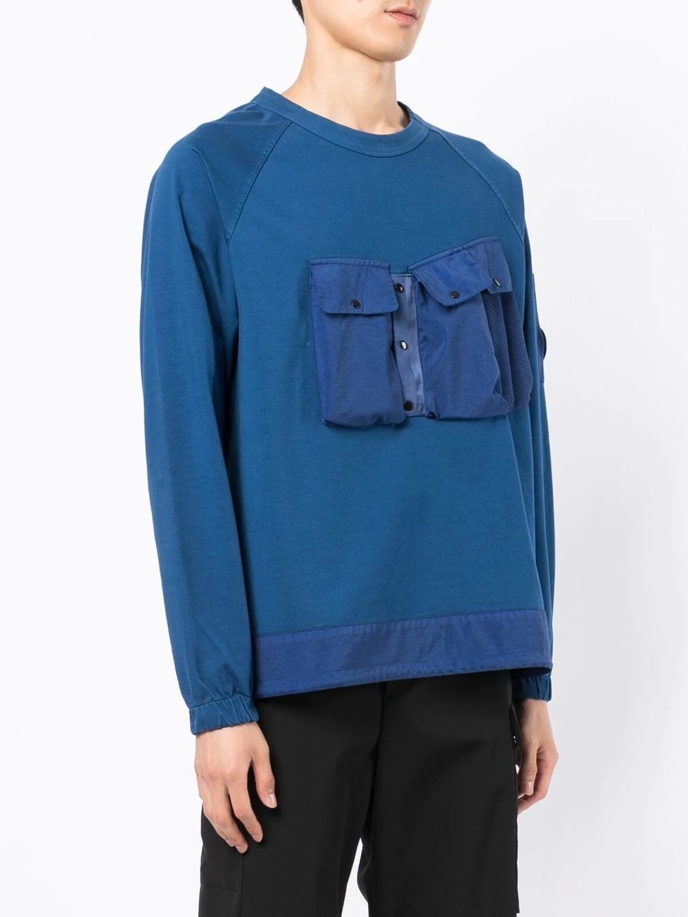 lens-detail utility sweatshirt - 3