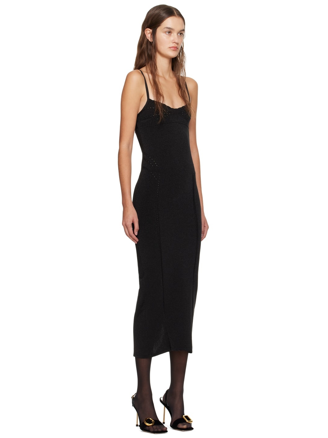 Black Guirlande 'La Robe Fiesta Midi' Midi Dress - 2