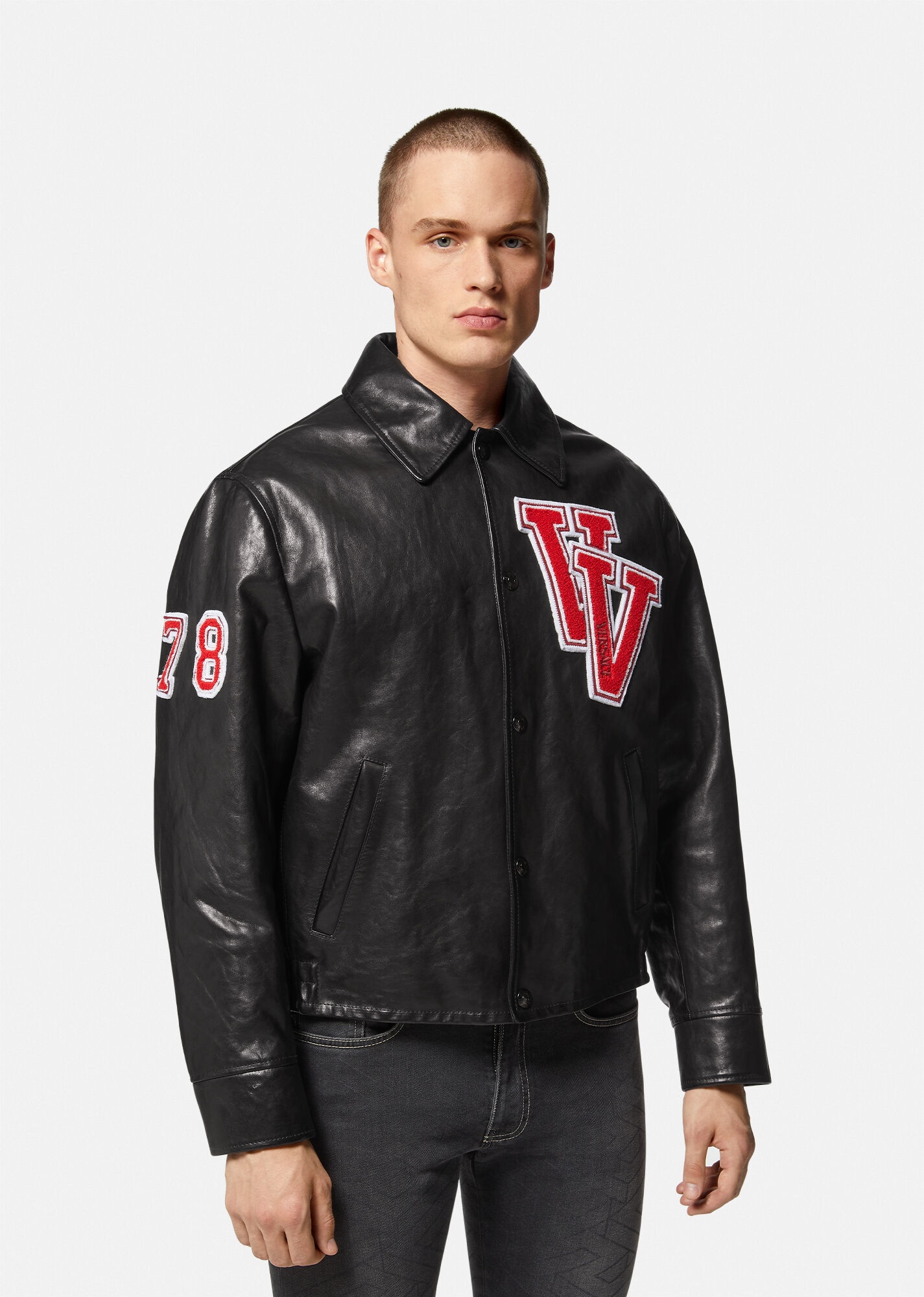 Varsity Leather Jacket - 3