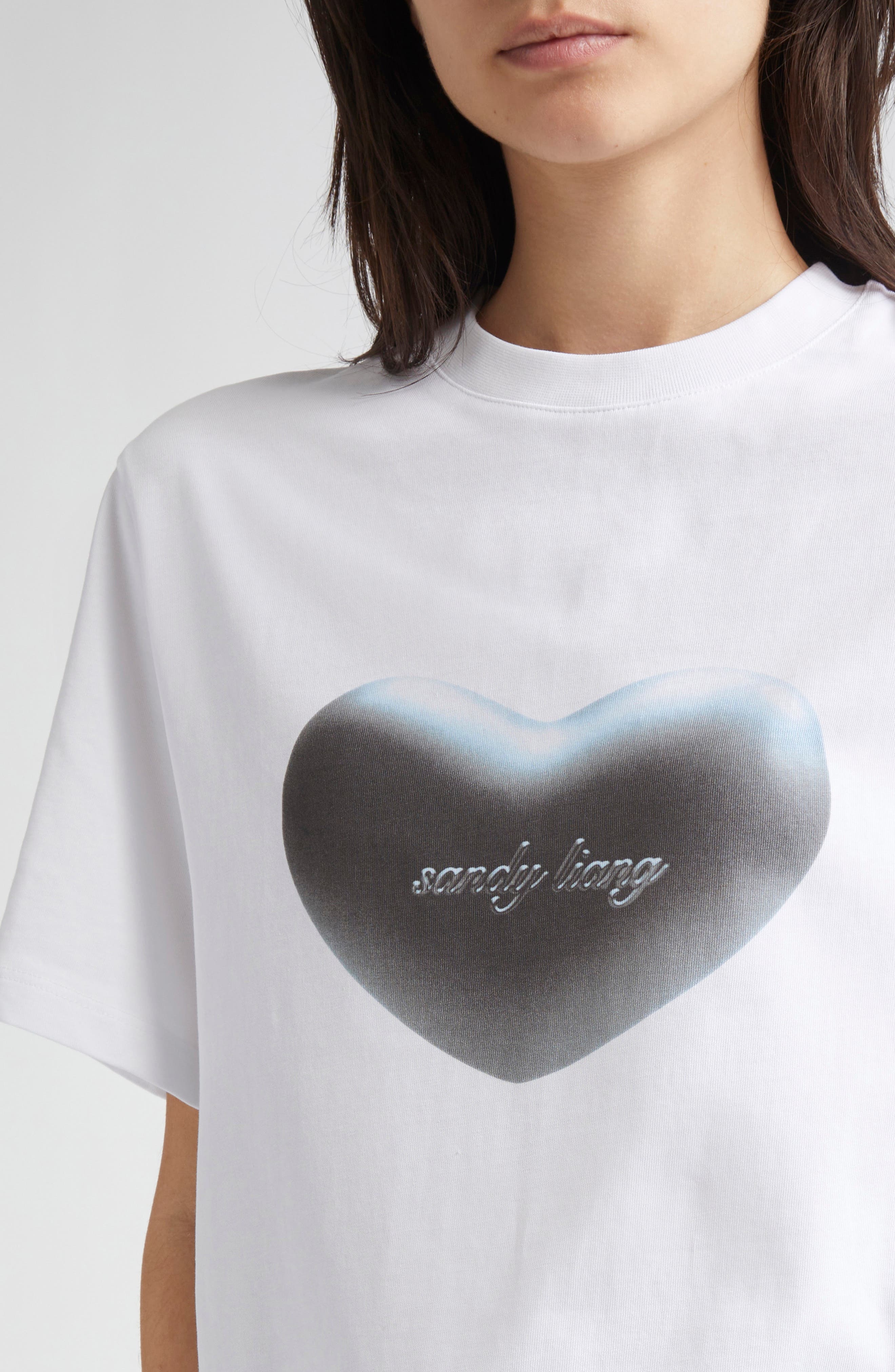 Sandy Liang Chouchou Graphic T-Shirt in White at Nordstrom - 4