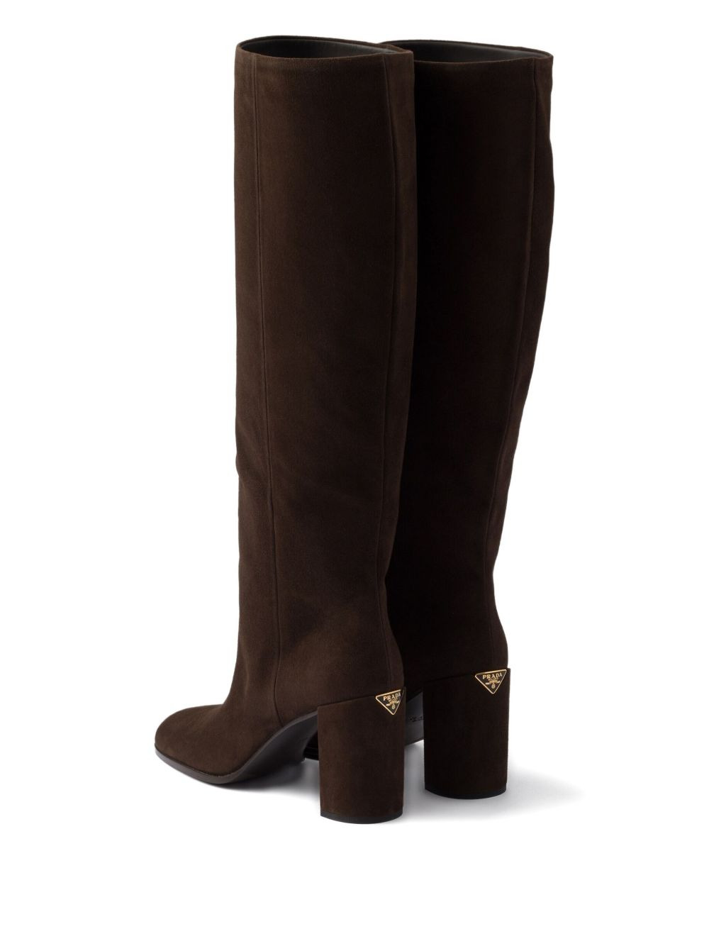 70mm suede block-heel boots - 4