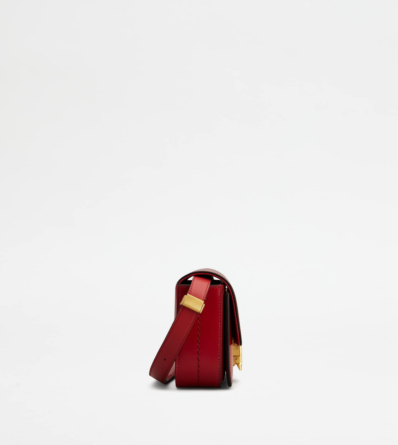 Tod's T TIMELESS CROSSBODY BAG IN LEATHER CNY MICRO - RED outlook