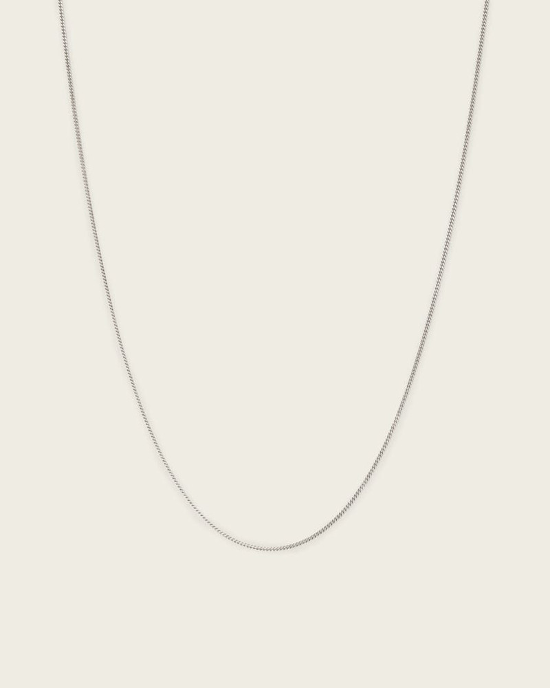 AXL CURB STERLING SILVER CHAIN NECKLACE 1
