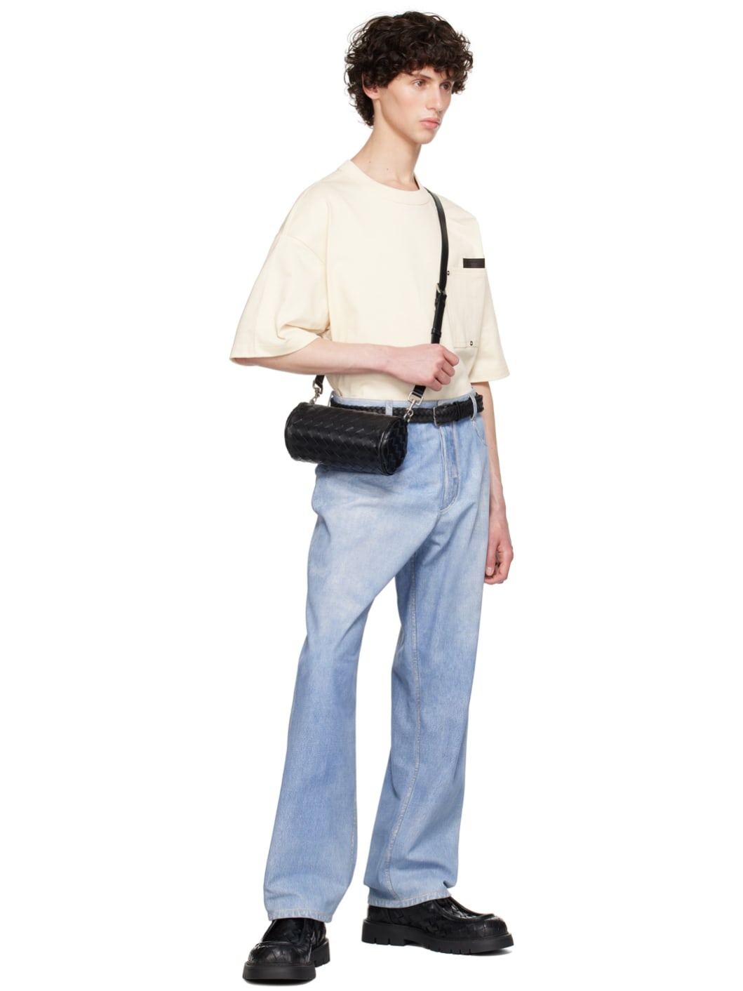 【関税込み】Bottega Veneta オフホワイト ポケットTシャツ Bottega Veneta Off-White Pocket T-Shirt | ssense | REVERSIBLE