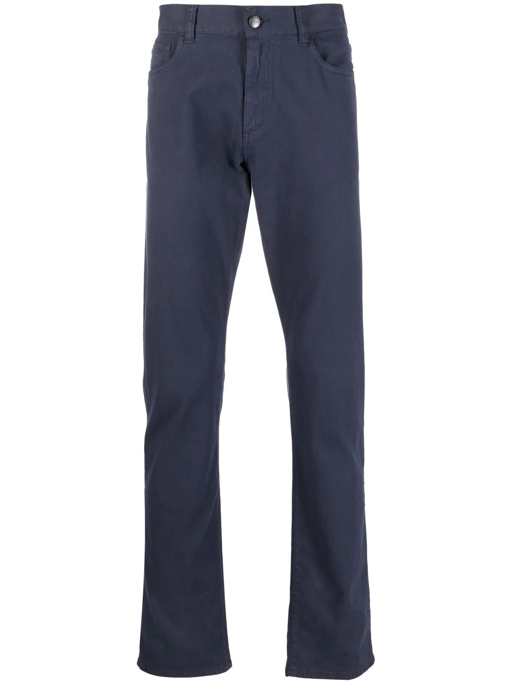 high-rise fitted chinos - 1