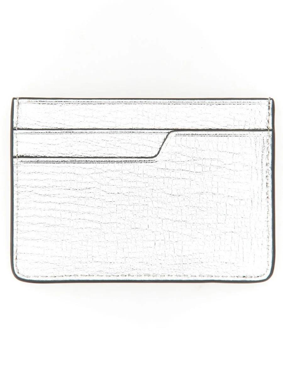 Anya Hindmarch Eyes Motif Silver Card Case — Silver - 1