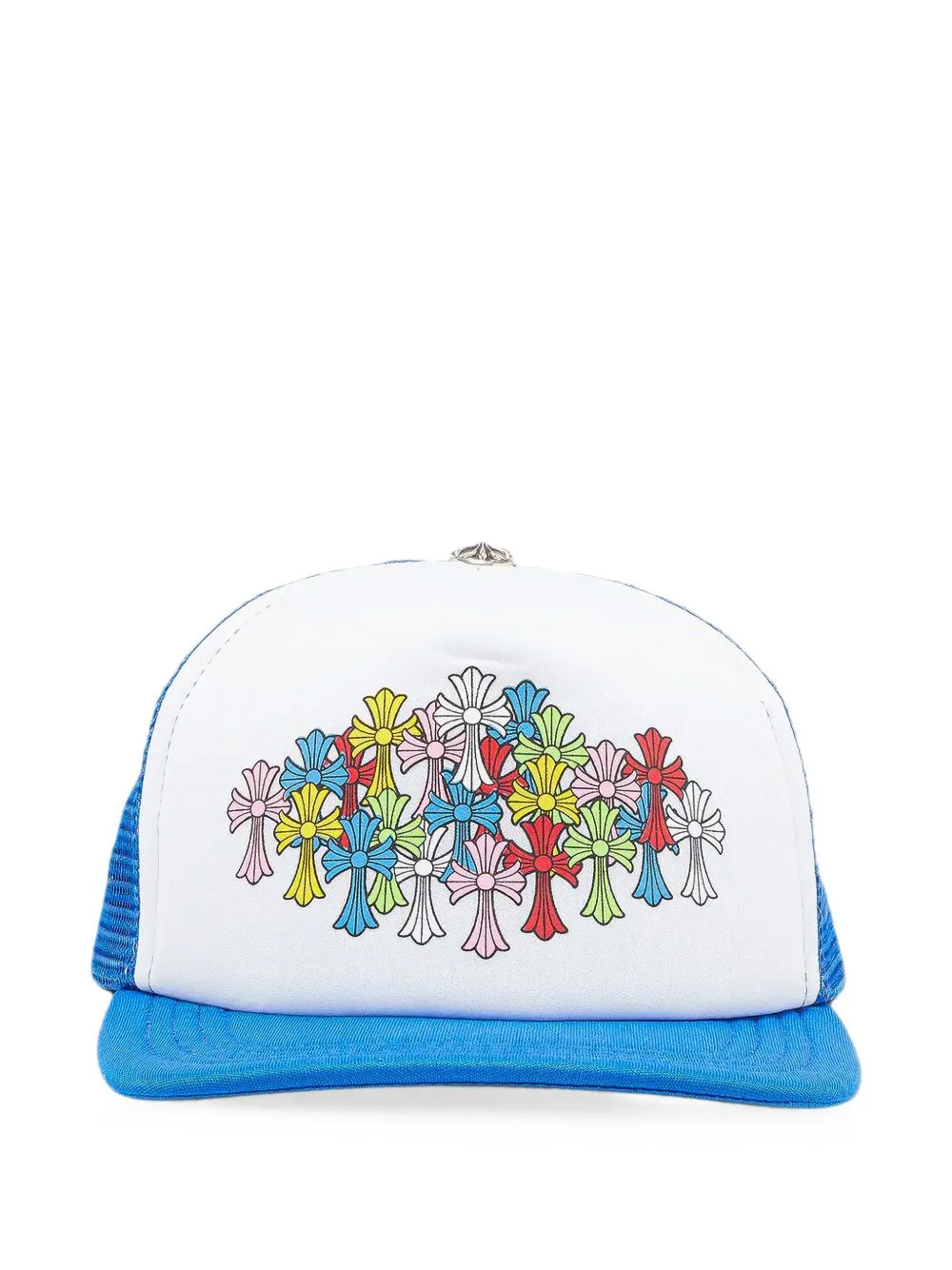 cross-print mesh-panel trucker hat - 1