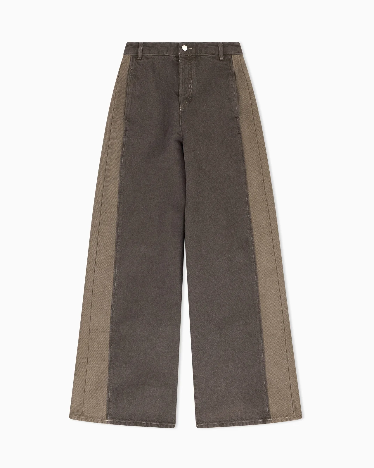 FIVE-POCKET WIDE-LEG DENIM PANTS WITH RELAXED FIT - 1