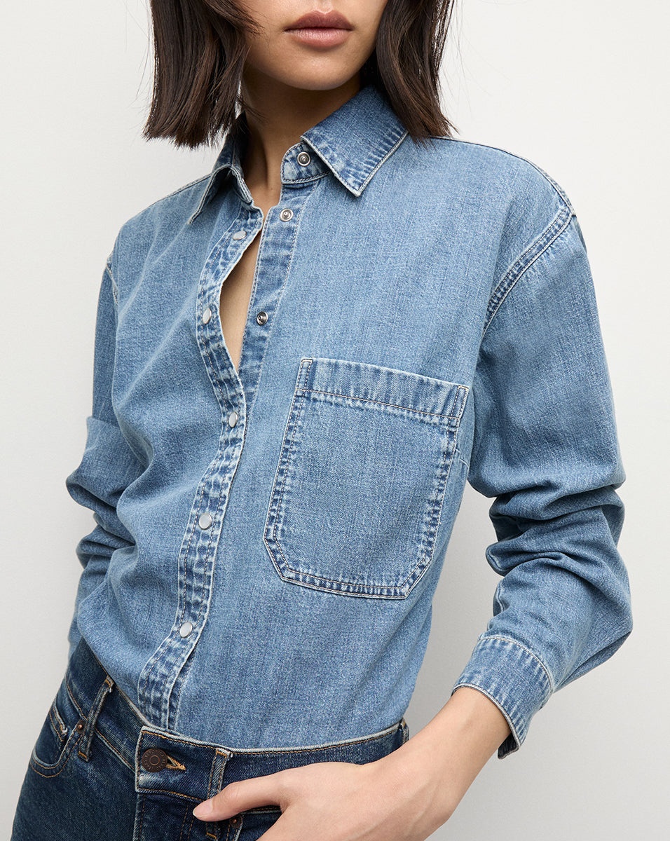 ADERES DENIM SHIRT - 4