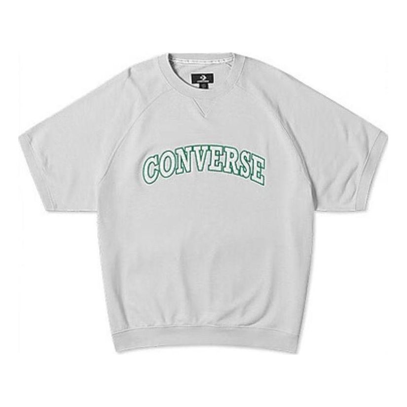 Converse Retro Chuck Crew Fossilized T-shirt 'Grey' 10026428-A03 - 1