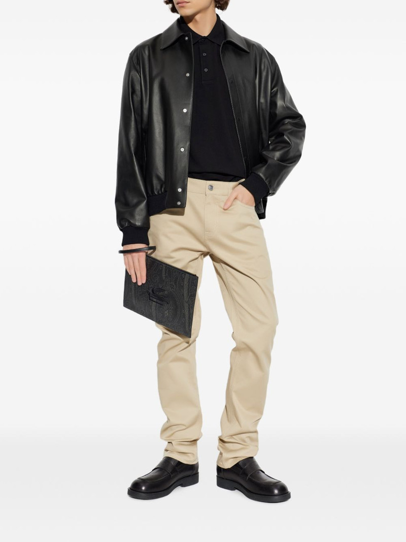 Etro embroidered polo shirt outlook