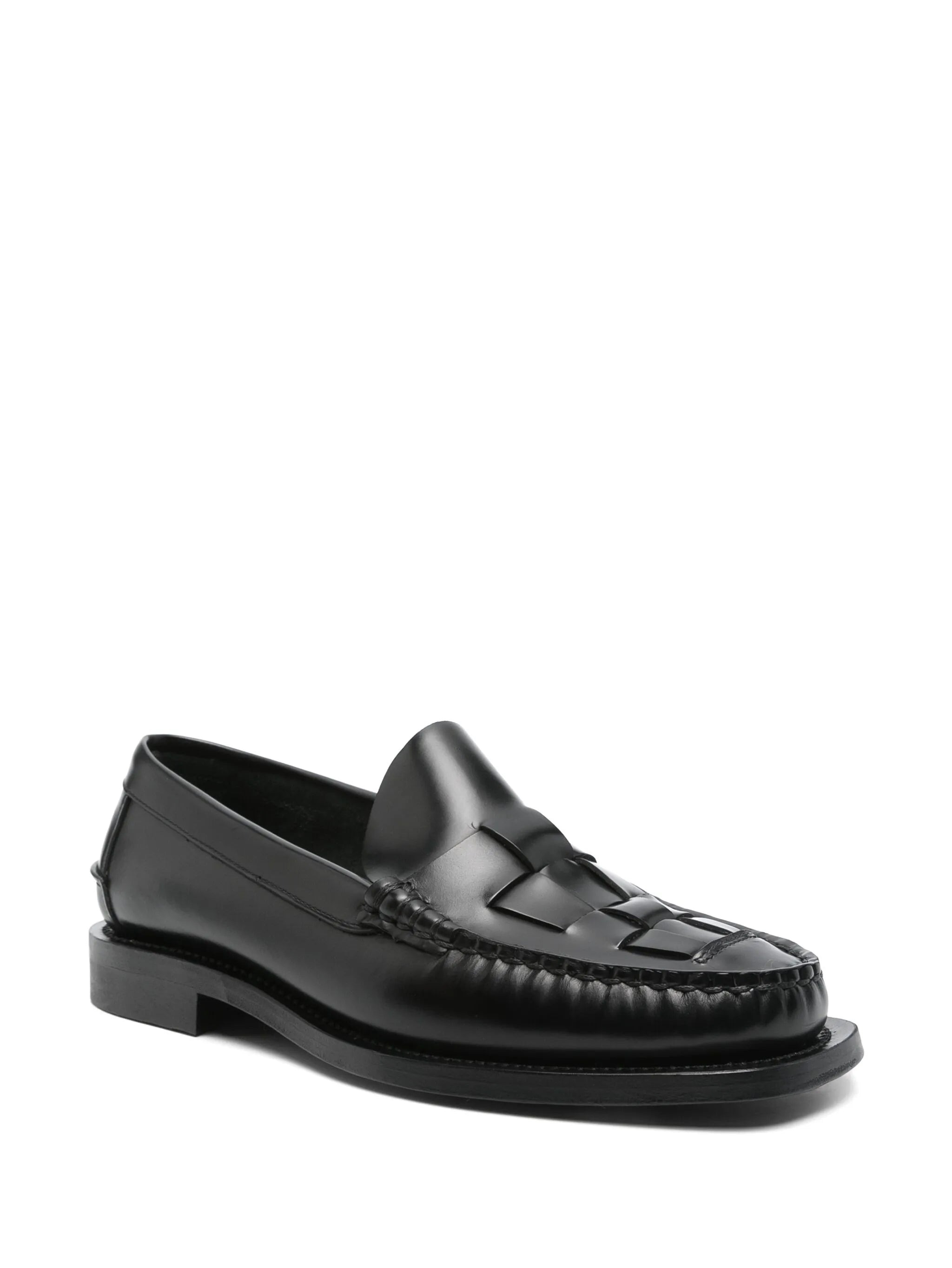 Nombela Interwoven Leather Loafers - 4